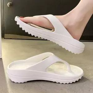 플리플랍 쪼리 슬리퍼 남녀공용 푹신소재 바닥끈 일체 eSk5+7WJZ