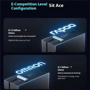 Rapoo VT7 마우스 MAX 게임용 듀얼 8K 북유럽 54L15 칩 긴 배터리 수명 인체 공학 경량 사무실 무선