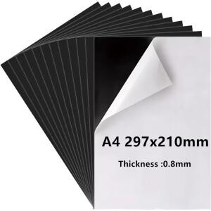 A4 자기 접착식 자석 시트 냉장고 유연한 고무 공예 사진 절단 장식용