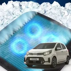 (제품 TYPE 1 - 쿨링 4팬)올뉴모닝 자동차 호환 4팬 쿨링방석 메쉬