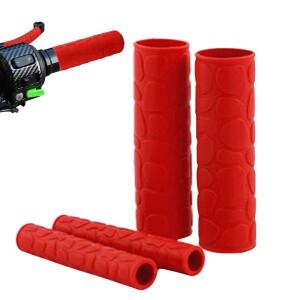 오토바이 유니버셜 열수축 그립 커버, 미끄럼 방지 고무 핸들 바 브레이크 레버 충격으로부터 보호