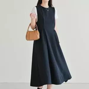 [셀러허브 패션]아이우먼 레이디벨트조끼원피스 LYX350M603 빅사이즈