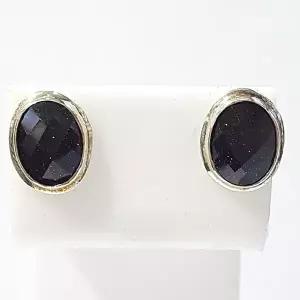 [셀러허브 패션][블루케이] A급심플 청사금석 합성석귀걸이211133-06n