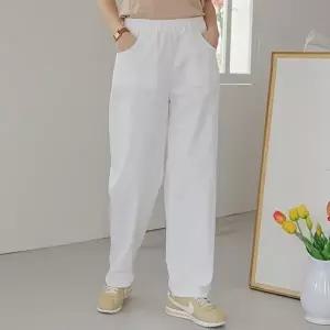 [셀러허브 패션]아이우먼 히든라이트밴딩이지팬츠 WBU376M603 빅사이즈