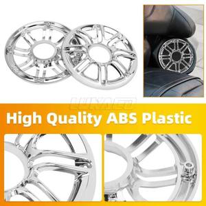 오토바이 호환 6인치후면 스피커 트림 그릴 크롬 페어링 커버 할리 투어링 Ultra 클래