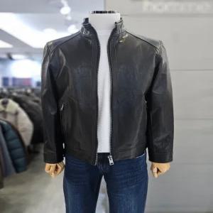 바쏘옴므 남자 블랙 ITALY 천연 양가죽 점퍼 WSA5UB05