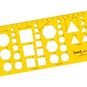 [2개구성] 산키스 다각형 기하학정규 NO.206 템플레이트 템플릿 학용품 사무용품 문구 사무 KWAD3B94
