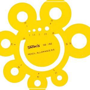 [2개구성] 산키스 아크정규 NO.102 템플레이트 템플릿 템플렛 학용품 사무용품 문구 사무 KWAD3B96