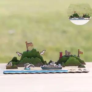 나무모형 독도 잔디 프라모델 나무 조립 모형 DIY 만들기