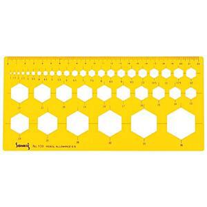 [2개구성] 산키스 다각형 육각정규 NO.109 템플레이트 템플릿 학용품 사무용품 ARWAD3B91