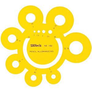 [2개구성] 산키스 아크정규 NO.102 템플레이트 템플릿 템플렛 학용품 사무용품 ARWAD3B96