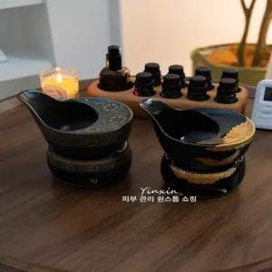 도자기 티워머 티포트 유리 티메이커 오일램프 아로마 램프인테리어  도자기오일