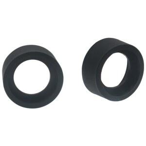 HAJXZH 접안렌즈 컵 2개, 36MM 내부 34-37MM 지름 가드 스테레오 커버 현미경 고무 망원경용