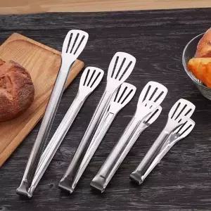 (사이즈 소)스텐 고기집게 집게 요리 바베큐 젓가락 캠핑 바베큐 파스타집게 고기 스텐 용핀셋 빵집게 요리