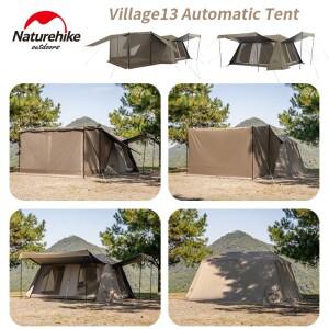 네이처하이크 빌리지13 자동 텐트 플래그십 프로 4-8인용 야외 캠핑 피크닉 자외선 차단 150D 방수 대형
