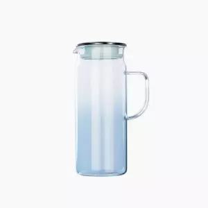 에지리 마린 내열유리 물주전자 그라데이션 냉장고 블루 1400ml