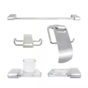 ( )욕실 5품 악세사리 0 실버 수건걸이 휴지걸이 휴지걸이 수건길이 비누대 컵대 옷걸이