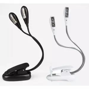 듀얼헤드 집게형 플렉시블 독서조명