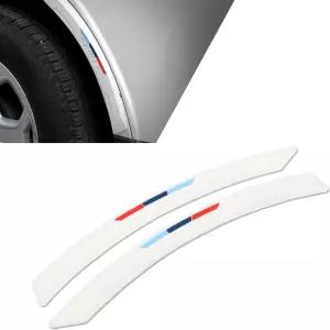 도가리 2 PCS 자동차 휠 눈썹 보호대 실리콘 스크래치 방지 트림 아치 스티커 대부분의 자동차를 위한 자가