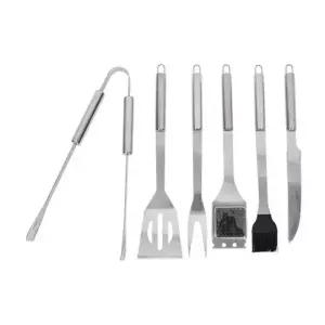 (색상1 BBQ도구 스텐6P)바베큐 스텐 취사도구 포함 세트 6P 캠핑 조리 도구 BBQ 가방