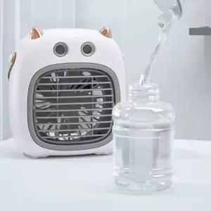 미스트 가습 탁상용 선풍기  소형 캠핑