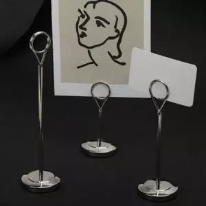 메모판 번호판 메모 원형 클립 명함 메탈 다용도 데스크 사무용 홀더 가격표 식당 금속 홀더 미끄럼 방지