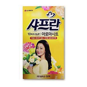 [2개구성] 50매입 섬유유연제 냄새제거 옷감보호 보풀방지 코튼블로섬 색바램방지 시트형 HWA11826