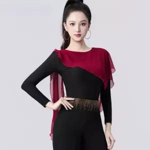 여성 라틴 댄스복 줌바 라인 사교 스포츠 댄스 의상 공연복