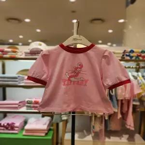 [프렌치캣] 핑크립배색티 T42KAT060