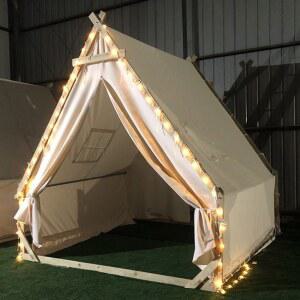 방갈로 야외 오두막 카페 야외오두막 차양막 삼각텐트 감성카페 글램핑장 소형 하우스형