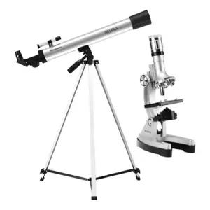 우주과학 자연학습 2in1 망원경 현미경 연구실 고배율 실험키트 의료용 돌봄교실