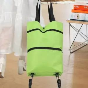 접이식 휴대용 장바구니 카트 바퀴달린 에코백 쇼핑 카트 보관이 편리한 다용도 가방