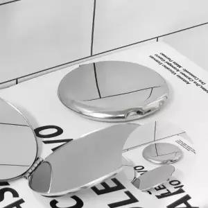 ( )스텐 양면 손거울 원형 미용거울 휴대용손거울