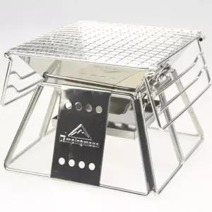 ( )휴대용 1인용 화로 접이식 미니 화로 캠핑용 구이판 숯불