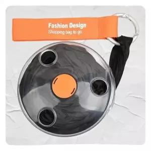 (색상 블랙)쇼핑 휴대용장바구니 롤업 카트 시장 초경량 장바구니