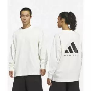 [아디다스] ADIDAS 바스켓볼 긴팔 티 - 화이트 블랙 KB7555 2555527