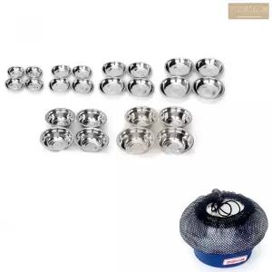 25종 캠핑용 스텐 접시 그릇 대접 용기 세트 바비큐 야외취사 피크닉