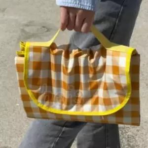 호이 방수 체크매트 옐로우 대형 방수돗자리 피크닉용품 대형돗자리