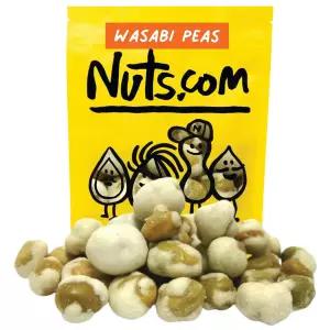 Nuts.com 내추럴 컬러 핫 와사비 완두콩 - 달콤하고 매콤한 코팅 그린 인공 염료가 없는 하고 맛있는 일본