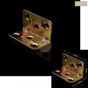 ㄱ자 선반 꺽쇠 경첩 43X24MM 200개입 코너 철 대용량 벌크