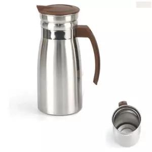 스텐 물병 1000ml 1리터 1l 손잡이 있는 냉장고 물통 업소용 가정용