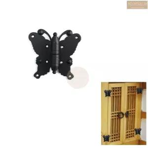 철재 좌측 도어 용 나비 노출 경첩 48x91 1개입 옛날 한옥 목문