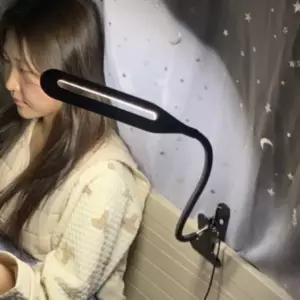 USB 집게 독서등 블랙 공부스탠드 학습용스탠드 공부방스탠드