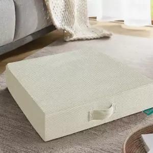 체리아른 16인치 명상 바닥 베개 사각형 대형 쿠션 요가 거실 소파 다다미 베이 윈도우 베이지용 두꺼운