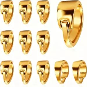 보석 제작을 위한 스티노 100Pcs 목걸이 핀치 클립 베일 홈 디자인의 견고한 금속 펜던트 커넥터(18 000