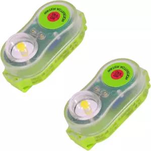 구명조끼 라이트 자동 로케이터 스트로브 해양 보트 플레어 LED 캠핑 안전 생존 장비 남성 배 밖 생존을