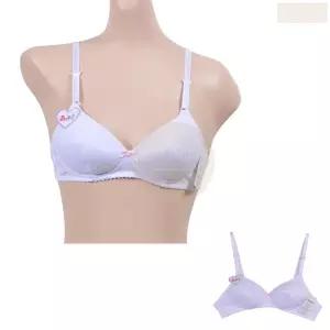 쥬니어 2단계 aa컵 흰색 브라 화이트 작은가슴 기본 브라자 고등생 속옷