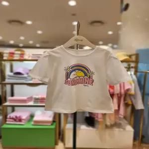 [프렌치캣] 화이트무지개나염티셔츠 T42KKT070