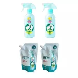 온더바디 코튼풋 발을씻자 풋샴푸 레몬 385ml+리필500ml (총4개)