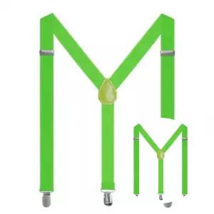 장식 스타일링 코디 컬러 멜빵 성인용 그린 패션 서스펜더 파티 코스튬 비품